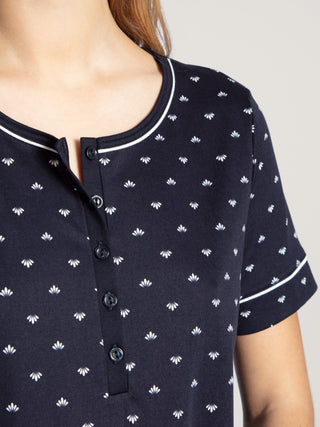 Kurzarm-Sleepshirt, Länge 95cm