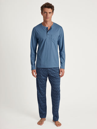 HERREN Pyjama, coronet blue