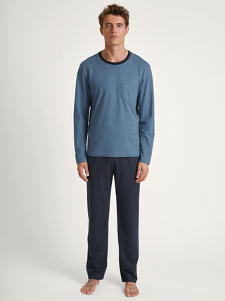 HERREN Pyjama, coronet blue