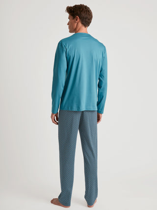 HERREN Pyjama, storm blue