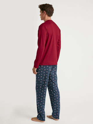 HERREN Pyjama, rio red