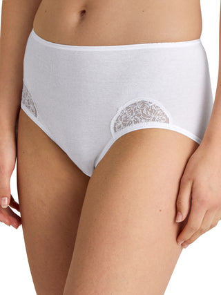 DAMEN Midislip, weiss