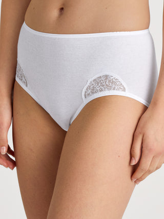 DAMEN Midislip, weiss