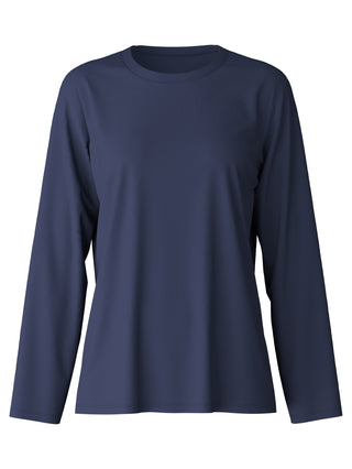 DAMEN Shirt langarm, peacoat blue