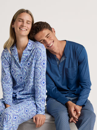 DAMEN Pyjama, dazzling blue