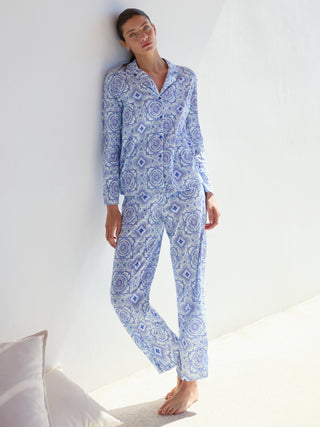 DAMEN Pyjama, dazzling blue