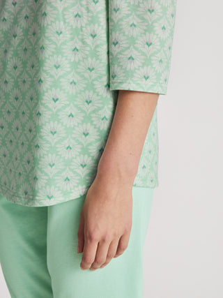 DAMEN Pyjama 3/4, soft green