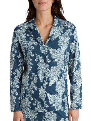 DAMEN Shirt langarm, deep dive petrol