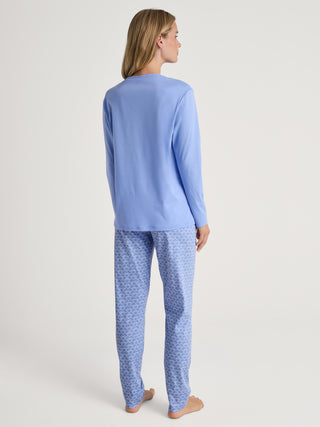 DAMEN Pyjama, hydrangea blue
