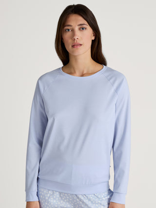 DAMEN Shirt langarm, harmony blue