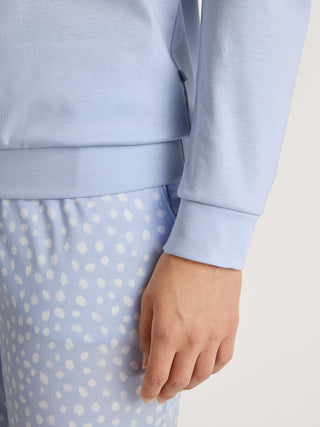 DAMEN Shirt langarm, harmony blue