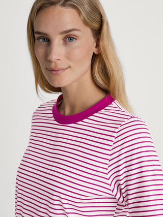 DAMEN Pyjama mit Bündchen, orchid flower