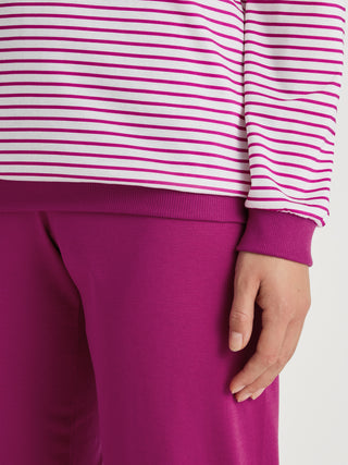 DAMEN Pyjama mit Bündchen, orchid flower