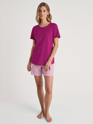 DAMEN Pyjama kurz, orchid flower