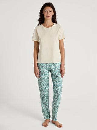 DAMEN Shirt kurzarm, charm cream