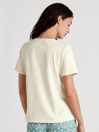 DAMEN Shirt kurzarm, charm cream