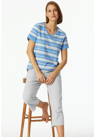 Schlafanzug 3/4 kurzarm