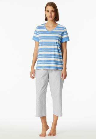 Schlafanzug 3/4 kurzarm