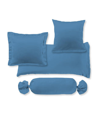 Mako Satin Kissenbezug MEERESBLAU