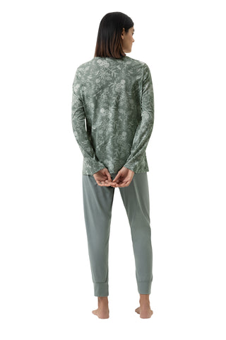 Schlafanzug 7/8 lang, langarm