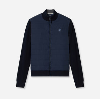 Hybrid Zip Jacke Nylon + Strick