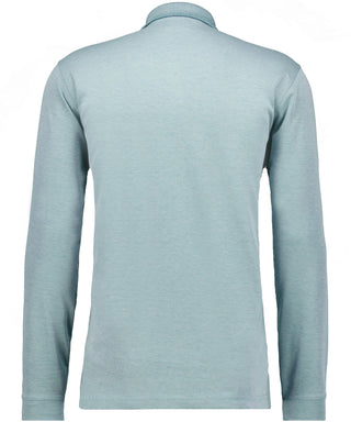 Softknit-Polo mit Brusttasche, Langarm