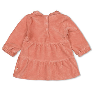 Geripptes Kleid Samt- Woodland Bloom