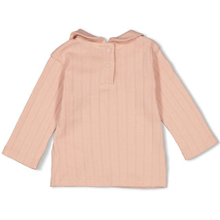 Geripptes Langarmshirt Pointelle - Woodland Bloom