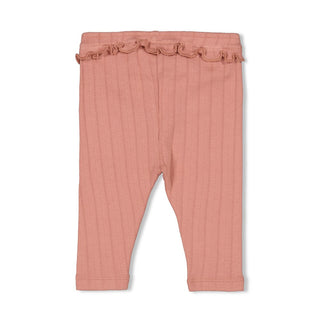 Geripptes Leggings Pointelle - Woodland Bloom