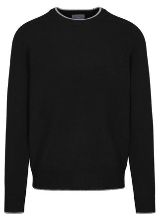 Pullover mit Kontrastkante, uni