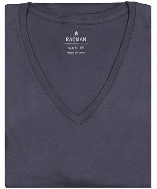 2 T-Shirt Doppelpack Bodyfit mit V-Ausschnitt