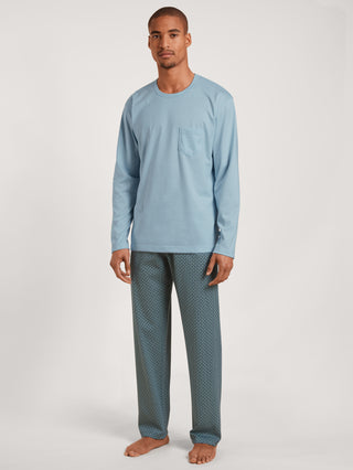HERREN Pyjama, tempest blue