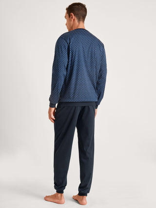 HERREN Pyjama mit Bündchen