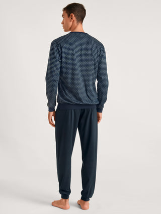 HERREN Pyjama mit Bündchen