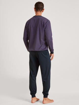 HERREN Pyjama mit Bündchen