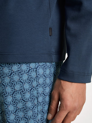 HERREN Pyjama, insignia blue