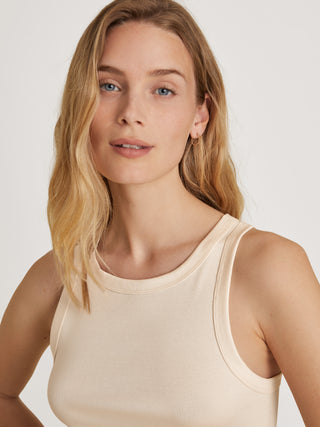 DAMEN Shirt ohne Arm, quill crème
