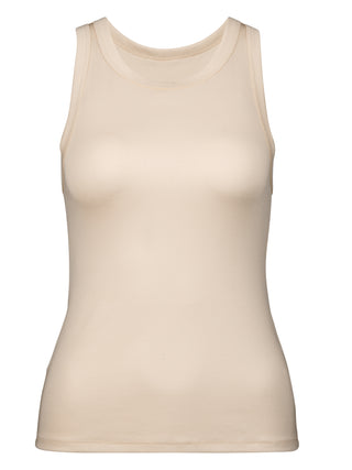 DAMEN Shirt ohne Arm, quill crème