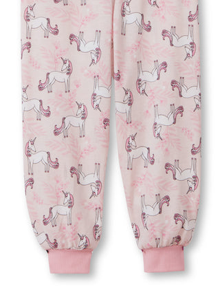 KLEINKINDER Pyjama mit Bündchen, coral blush
