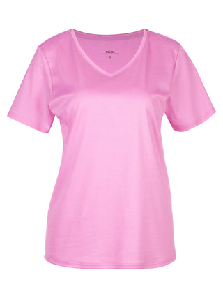 DAMEN Shirt kurzarm, bubble gum pink