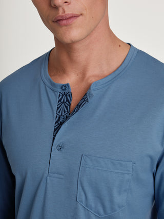 HERREN Pyjama, coronet blue