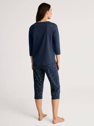 DAMEN Pyjama 3/4, peacoat blue