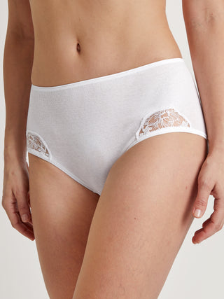 DAMEN Midislip, weiss