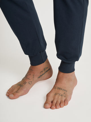 HERREN Pyjama mit Bündchen, coronet blue