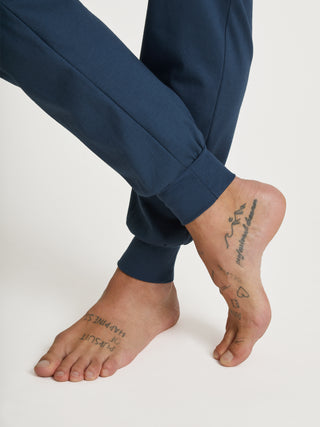 HERREN Pyjama mit Bündchen, coronet blue