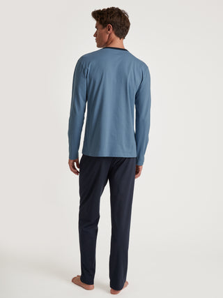 HERREN Pyjama, coronet blue