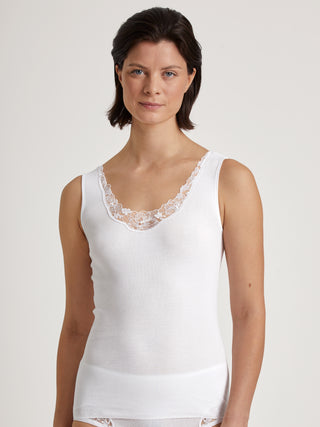 DAMEN Top ohne Arm, weiss