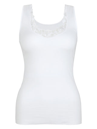 DAMEN Top ohne Arm, weiss