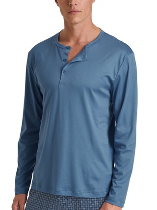 HERREN Shirt langarm, coronet blue