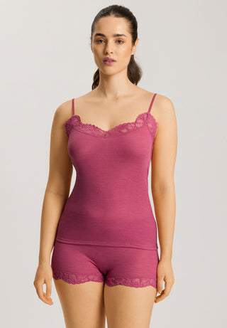 Woolen Lace Spaghetti Top